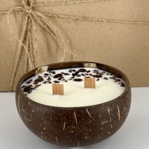 Coconut bowl candle