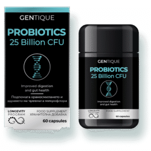 Gentique Хранителна добавка Gentique Longevity, Пробиотик, 60 капсули